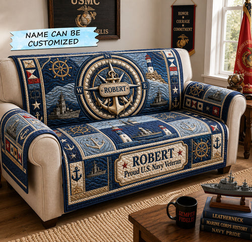 Mariner Compass Legacy Quilted Sofa Cover QTCUZ GFTOHNL2385 C1
