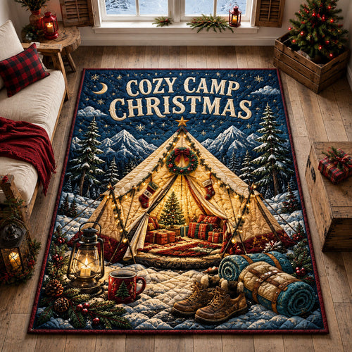 Cozy Camp Christmas Glow Area Rug GFTOHNL2464