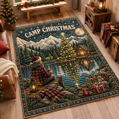 Camp Christmas By The Lake Area Rug GFTOHNL2465