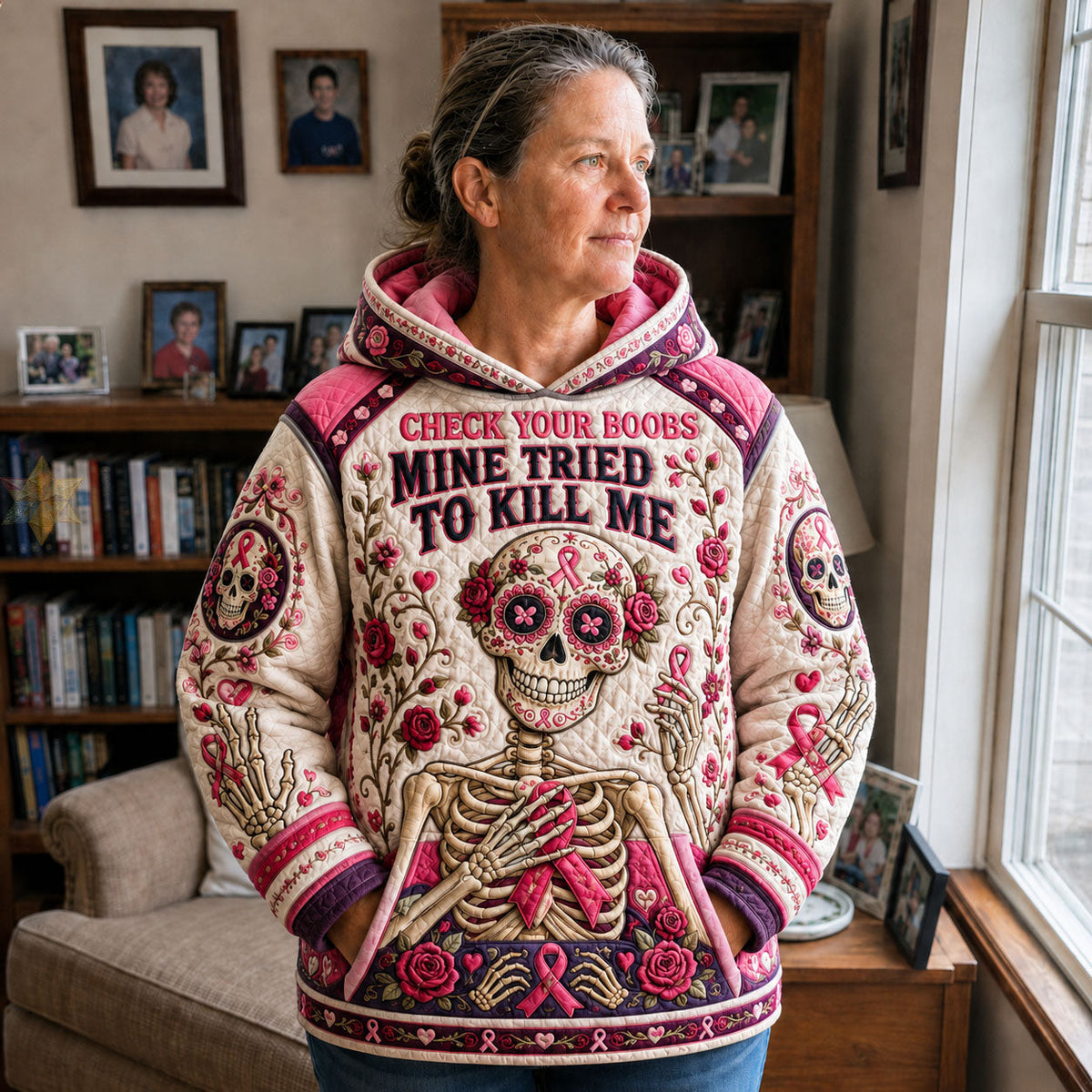 Check Your Boobs Hoodie GFTOHNL2586