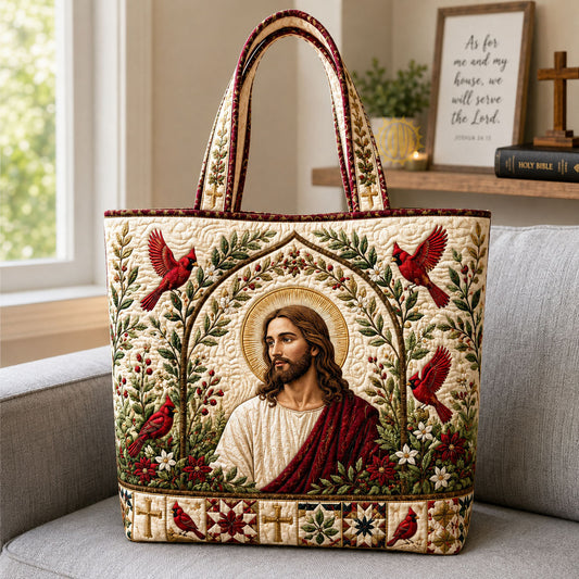 Jesus Cardinal Garden Quilted Tote Bag GFTOHNL2657