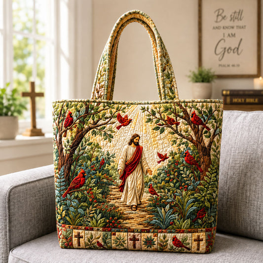Jesus Garden Path Quilted Tote Bag GFTOHNL2660