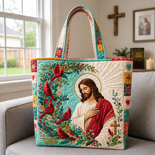 Jesus Cardinal Grace Quilted Tote Bag GFTOHNL2663