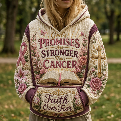 Gods Promises Stronger Than Cancer Hoodie GFTOHNL2719