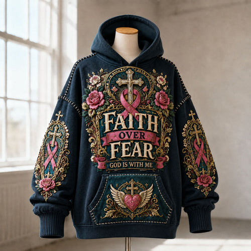 Faith Over Fear God Is With Me Hoodie GFTOHNL2720