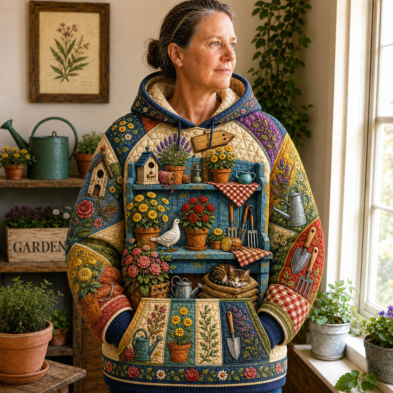 Cozy Garden Corner Hoodie GFTOHNL2725