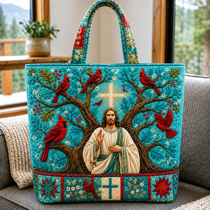 Jesus Tree Of Faith Quilted Tote Bag GFTOHNL2793