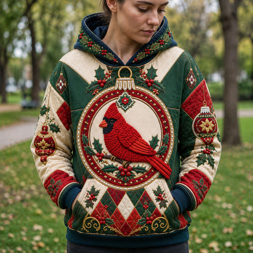 Christmas Cardinal Ornament Hoodie GFTOHNL2900
