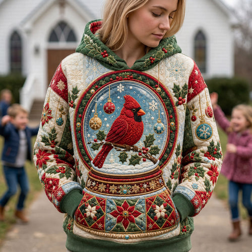 Christmas Cardinal Snow Globe Hoodie GFTOHNL2902