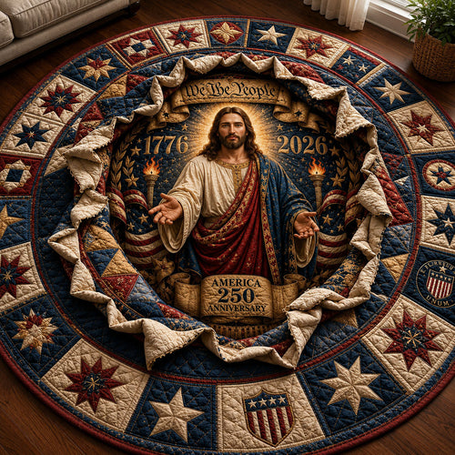 Patriot Savior America 250 Quilted Round Mat GFTOHNL294