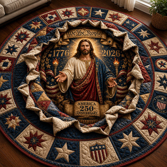 Patriot Savior America 250 Quilted Round Mat GFTOHNL294