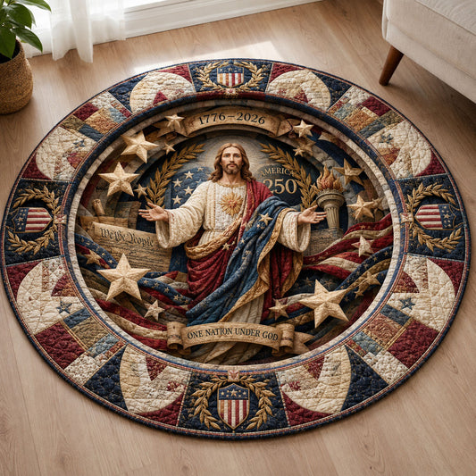 Sacred Liberty Ascension Quilted Round Mat GFTOHNL296