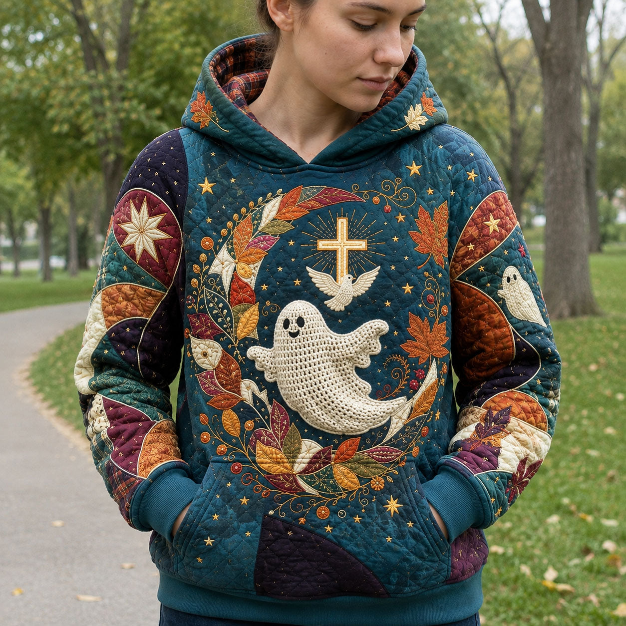 Autumn Faith Ghost Hoodie GFTOHNL2979