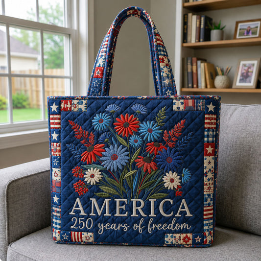 Freedom Blooms Quilted Tote Bag GFTOHNL304