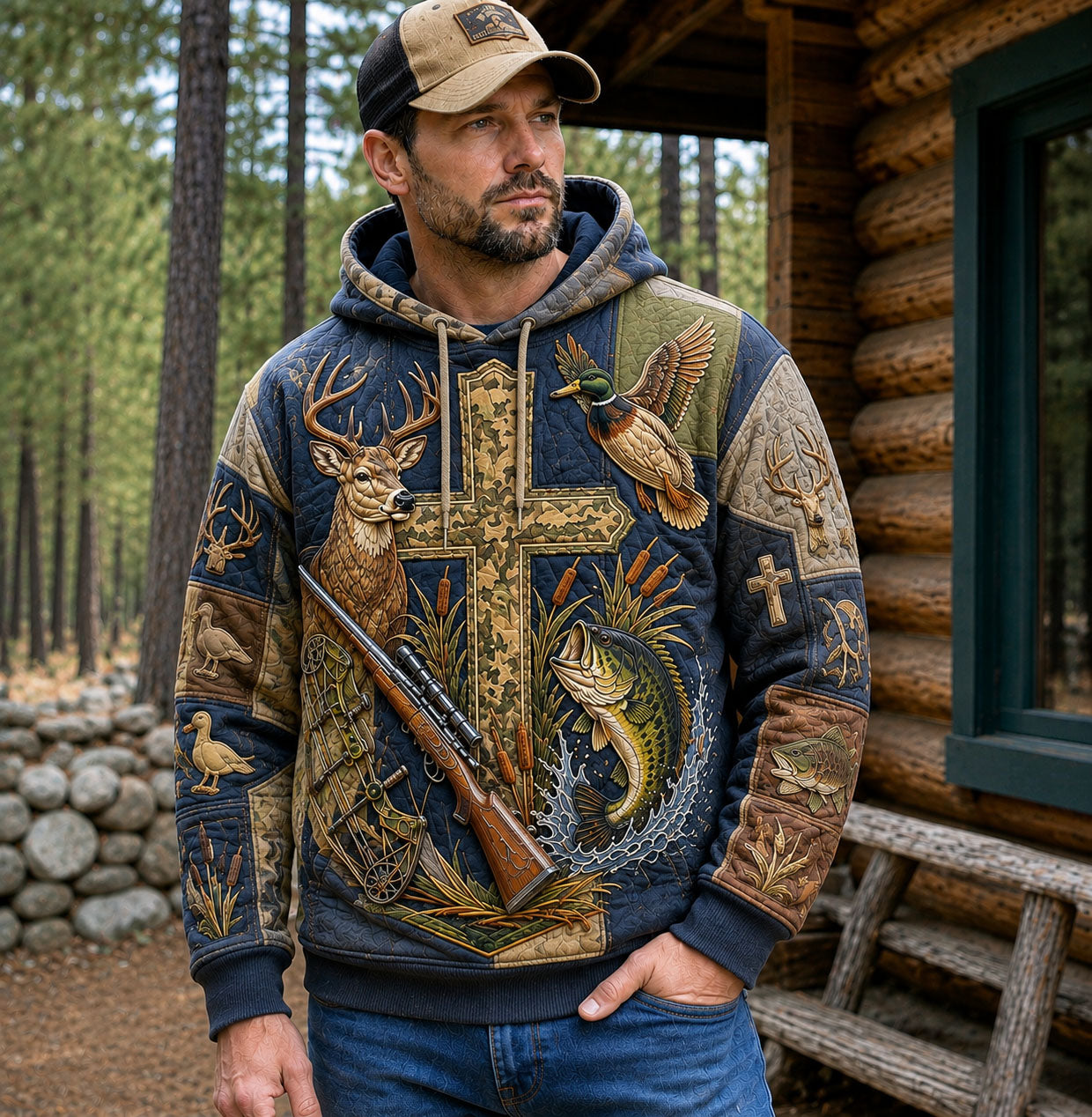 Faith Hunting And Fishing Hoodie GFTOHNL3055