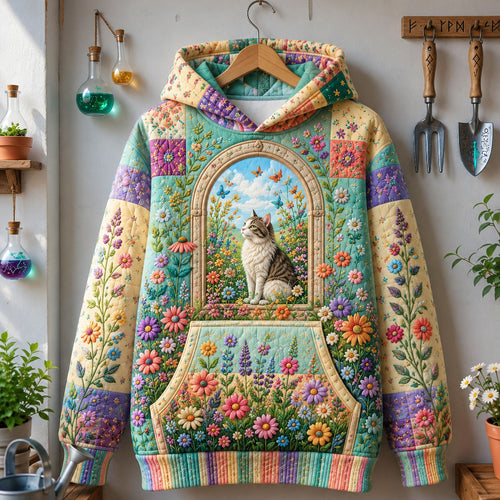 Cat Garden Window Hoodie GFTOHNL3095
