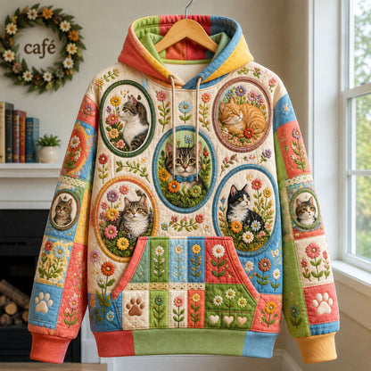 Cats In Bloom Hoodie GFTOHNL3096