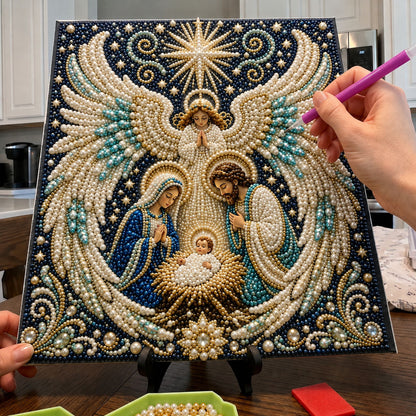 Heavenly Nativity DIY Diamond Pearl Art Kit GFTOHNL3106