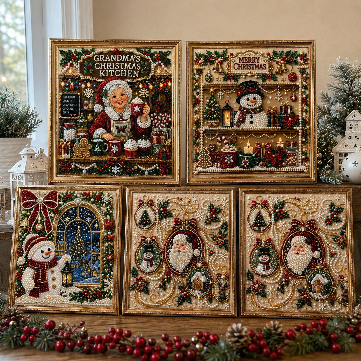 🔥 EARLY CHRISTMAS SALE 49% OFF - Merry Christmas DIY Diamond Pearl Art Kit