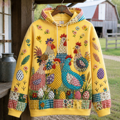 Colorful Chicken Garden Hoodie GFTOHNL3136
