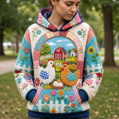 Farmhouse Chicken Meadow Hoodie GFTOHNL3137