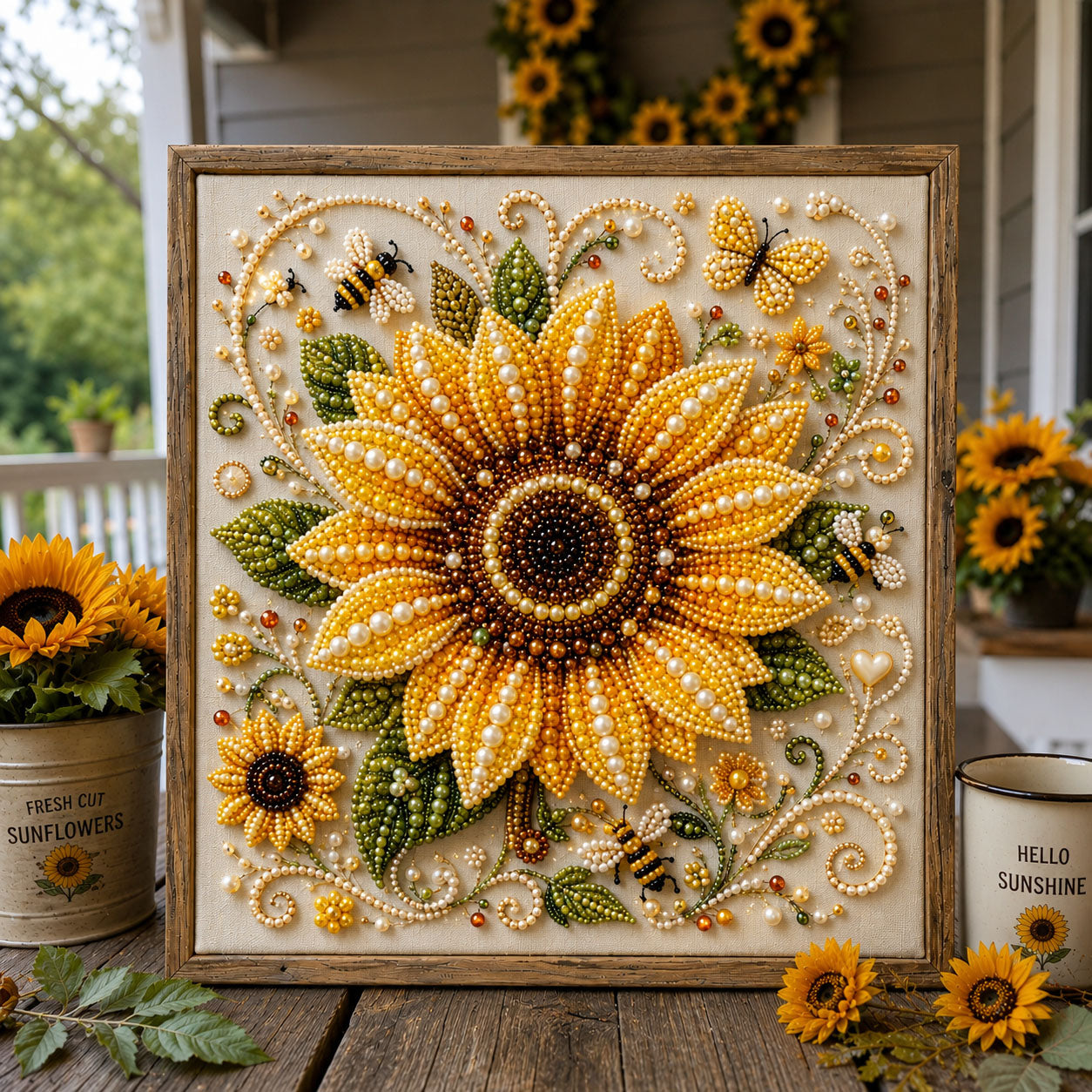 🔥 EARLY CHRISTMAS SALE 49% OFF - Sunflower Blessings DIY Diamond Pearl Art Kit GFTOHNL3143