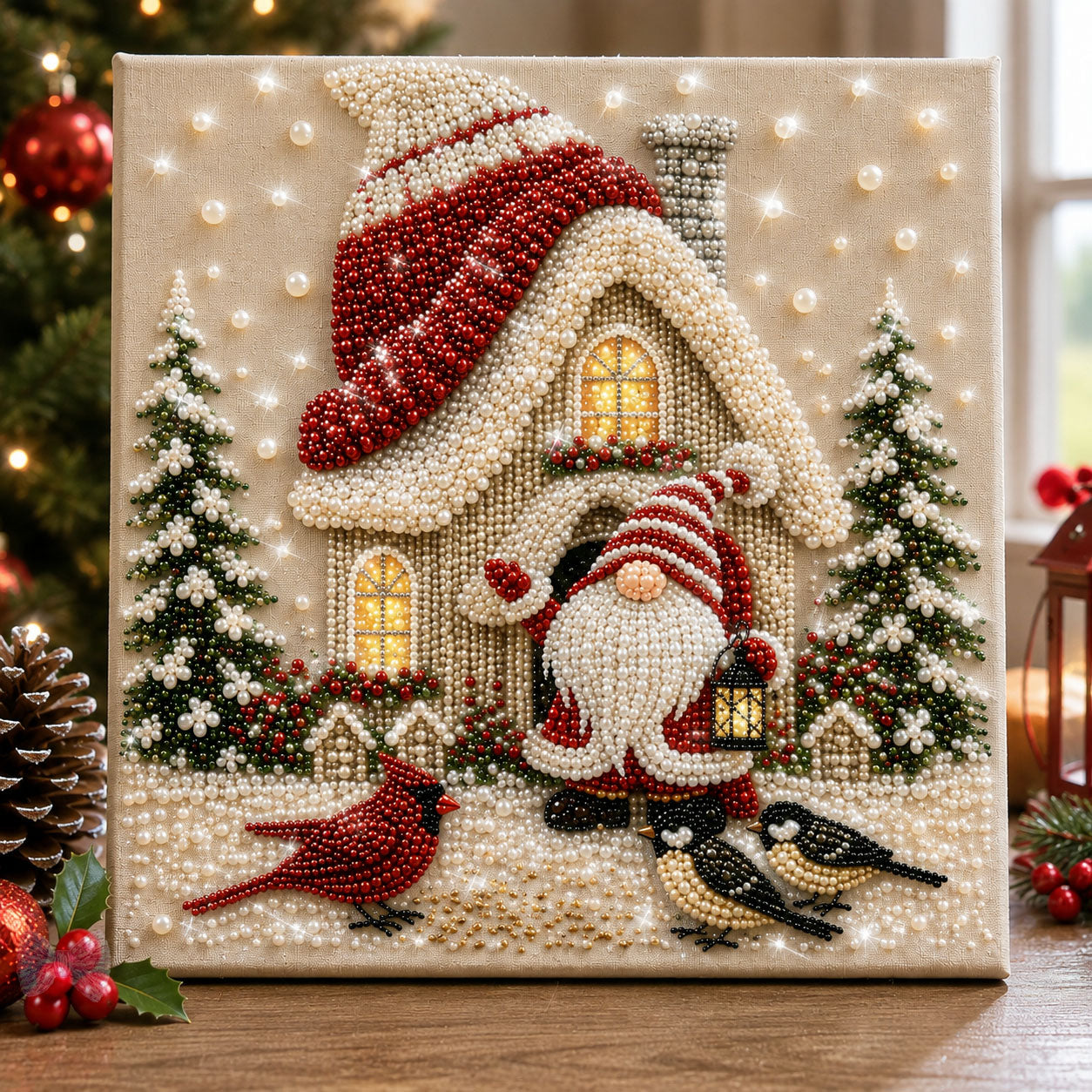 🔥 EARLY CHRISTMAS SALE 49% OFF - Christmas Gnomes DIY Diamond Pearl Art Kit GFTOHNL3148