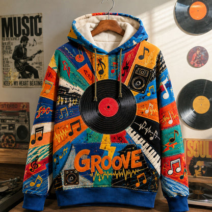 Retro Music Groove Hoodie GFTOHNL3250