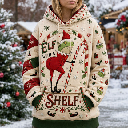 Funny Christmas Elf Hoodie GFTOHNL3285