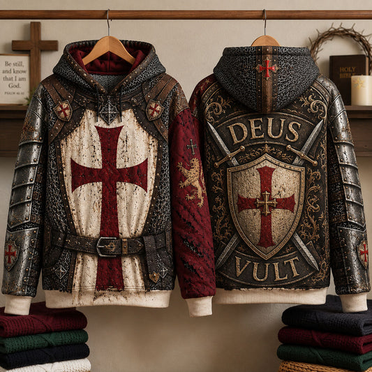 Deus Vult Crusader Hoodie GFTOHNL3324