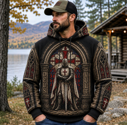 Templar Cathedral Knight Hoodie GFTOHNL3325