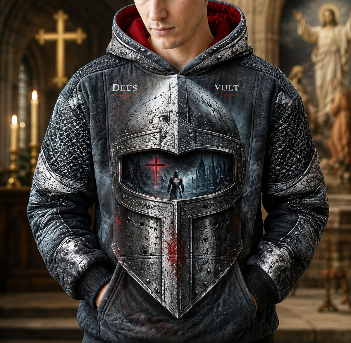 Templar Helmet Vision Hoodie GFTOHNL3326