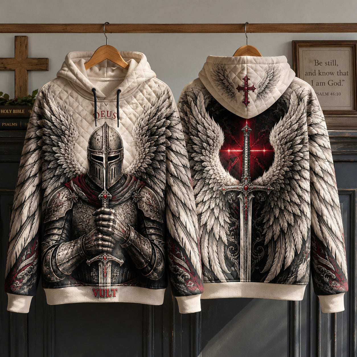 Angelic Templar Knight Hoodie GFTOHNL3328
