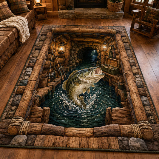 Old Fisherman Wharf Bass Area Rug GFTOHNL336