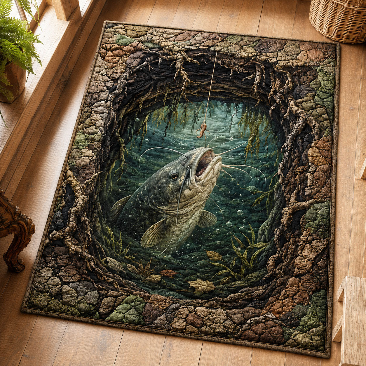 Mystic Root Catfish Area Rug GFTOHNL337