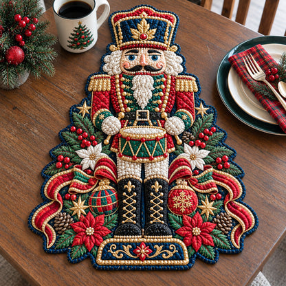 Christmas Nutcracker Custom Shape Quilted Placemat GFTOHNL3419