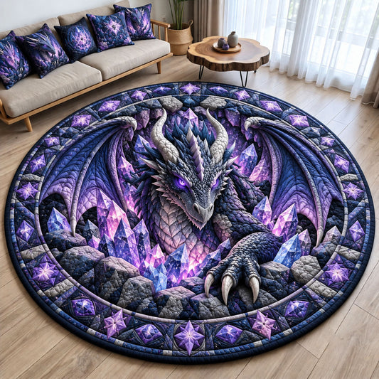 Crystal Dragon Quilted Round Mat GFTOHNL3536