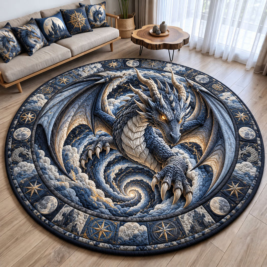 Storm Dragon Quilted Round Mat GFTOHNL3538