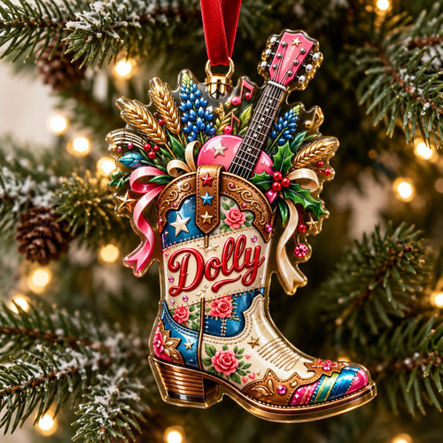 Country Music Christmas Christmas Mica Ornament GFTOHNL3604