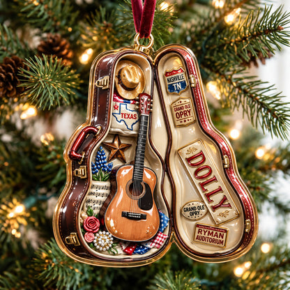 Country Music Christmas Christmas Mica Ornament GFTOHNL3604