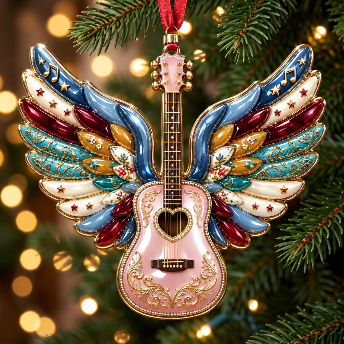 Country Music Christmas Christmas Mica Ornament GFTOHNL3604