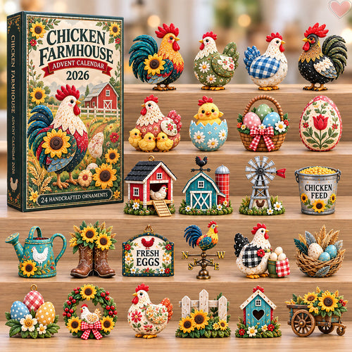 Chicken Farmhouse Advent Calendar 2026 GFTOHNL3660