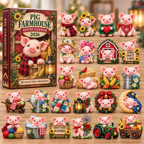 Sweet Pig Farmhouse Advent Calendar 2026 GFTOHNL3666