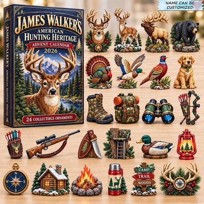 Personalized Hunting Heritage Advent Calendar 2026 QTCUZ GFTOHNL3667