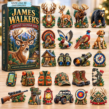 Personalized Deer Hunting Adventure Advent Calendar 2026 QTCUZ GFTOHNL3668