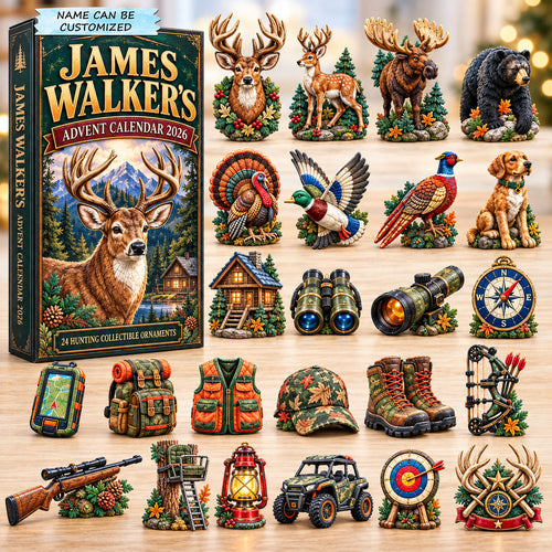 Personalized Deer Hunting Adventure Advent Calendar 2026 QTCUZ GFTOHNL3668