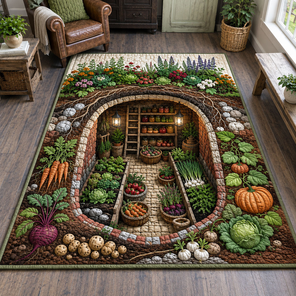 Underground Harvest Cellar Area Rug GFTOHNL369