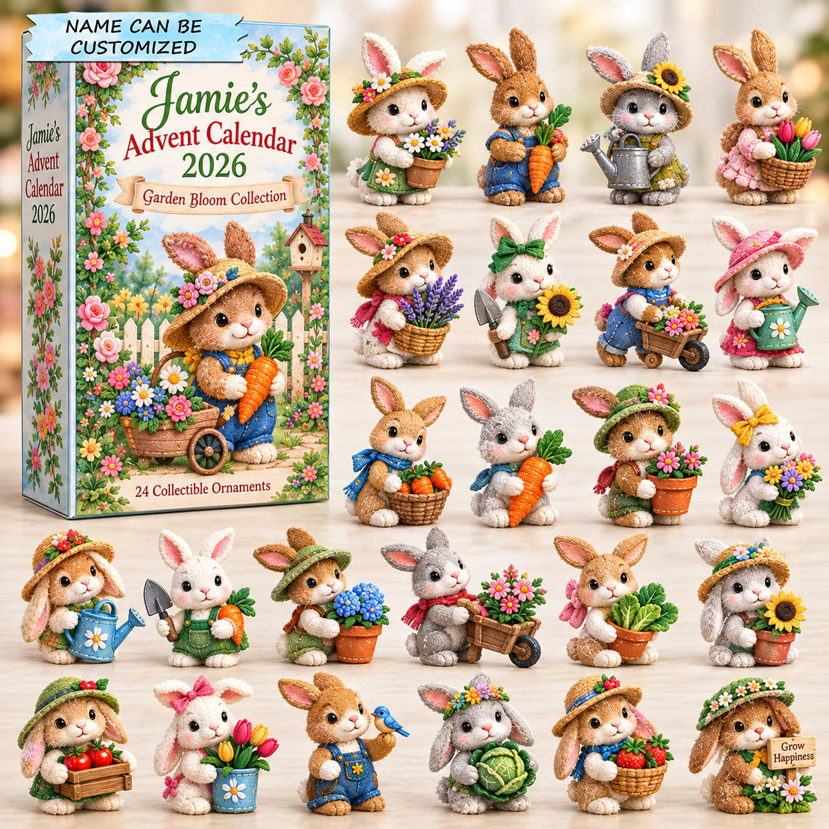 Bunny Garden Bloom Advent Calendar 2026 QTCUZ GFTOHNL3757