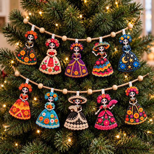 Catrina Flower Ladies Custom Shape Quilted Garland GFTOHNL3764