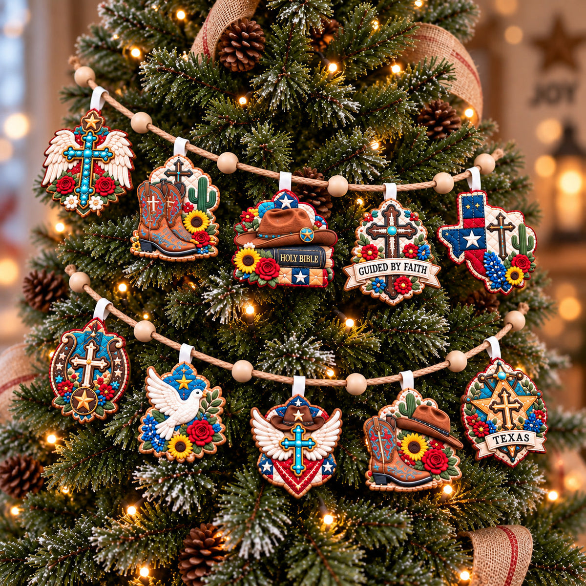 Western Faith Custom Shape Quilted Garland GFTOHNL3773